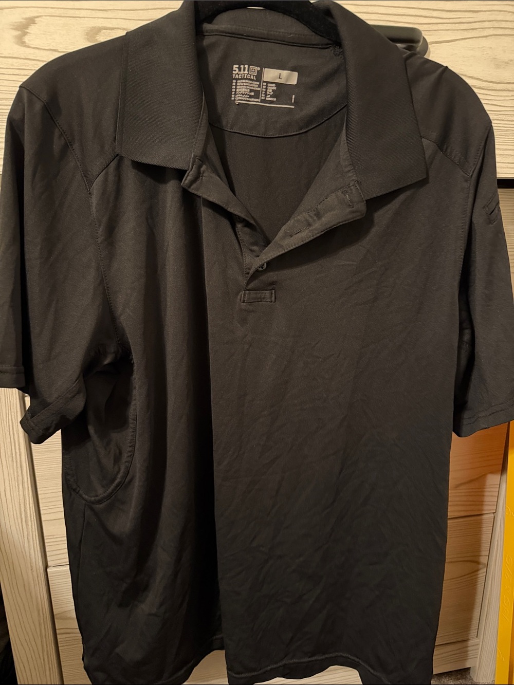 5.11 Tactical Black Short-Sleeve Polo